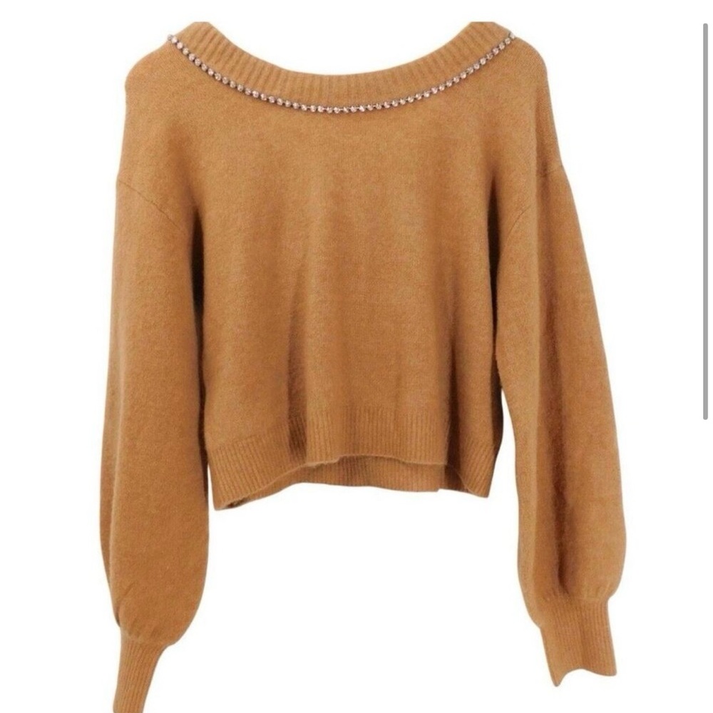 Express Embellished Bow Sweater-New - Picture 3 of 3